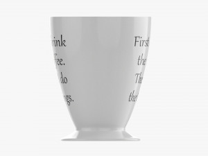 Coffee mug with handle 01 3D-Modell