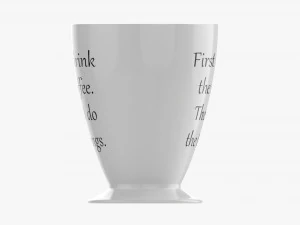 Coffee mug with handle 01 3D Model