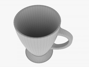 Coffee mug with handle 01 3D-Modell