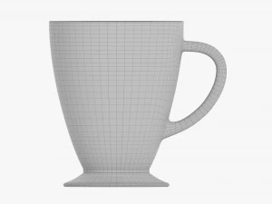 Coffee mug with handle 01 3D Model