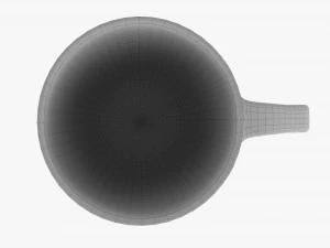Coffee mug with handle 01 3D Model