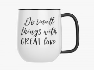 Coffee mug with handle 02 3Dモデル