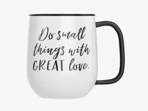 Coffee mug with handle 02 3D Model