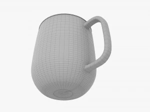 Coffee mug with handle 02 3D Model
