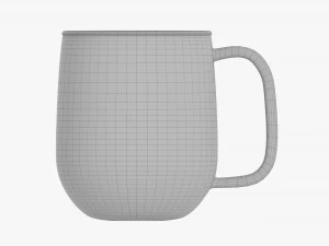 Coffee mug with handle 02 3D Model