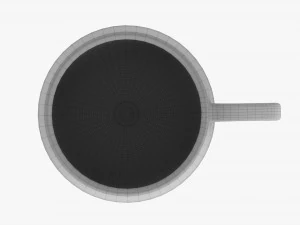 Coffee mug with handle 02 3D Model