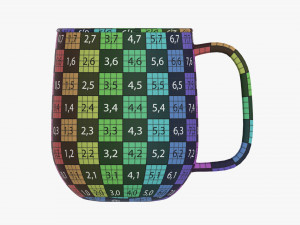 Coffee mug with handle 02 3Dモデル