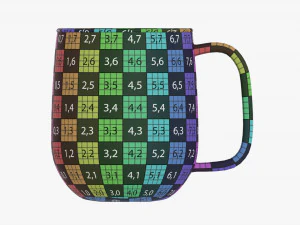 Coffee mug with handle 02 3D Model