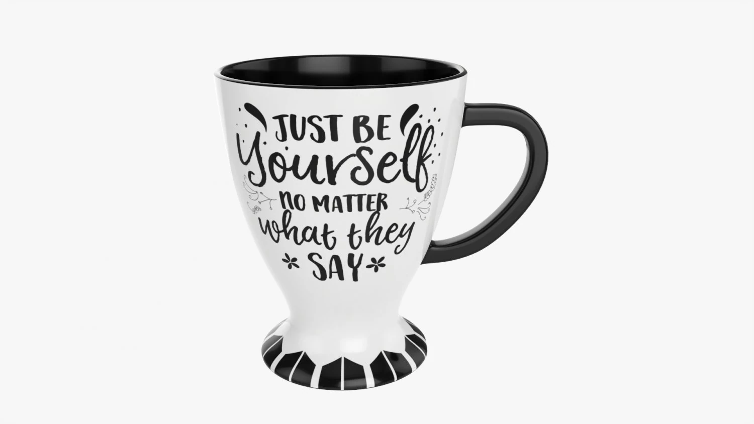Coffee mug with handle 03 3D Model .c4d .max .obj .3ds .fbx .stl .blend