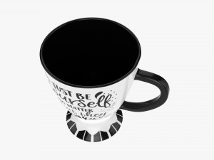 Coffee mug with handle 03 3D 模型