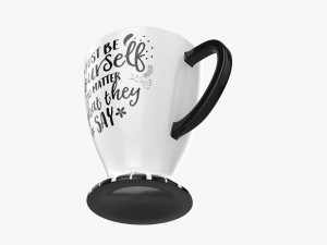 Coffee mug with handle 03 3D 模型