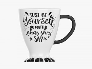 Coffee mug with handle 03 3D 模型