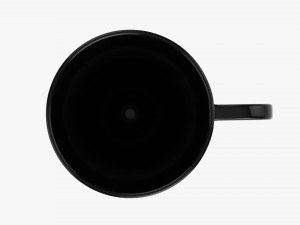 Coffee mug with handle 03 3D 模型