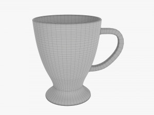 Coffee mug with handle 03 3D 模型