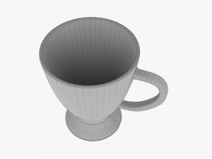 Coffee mug with handle 03 3D 模型