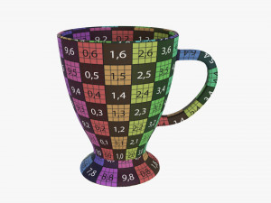 Coffee mug with handle 03 3D 模型