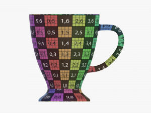 Coffee mug with handle 03 3D 模型