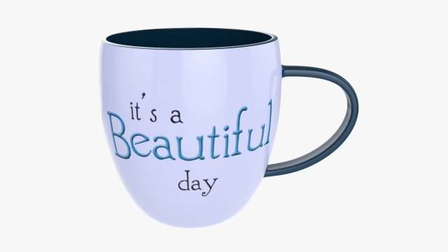 Coffee mug with handle 05 Modèle 3D .c4d .max .obj .3ds .fbx .stl .blend 