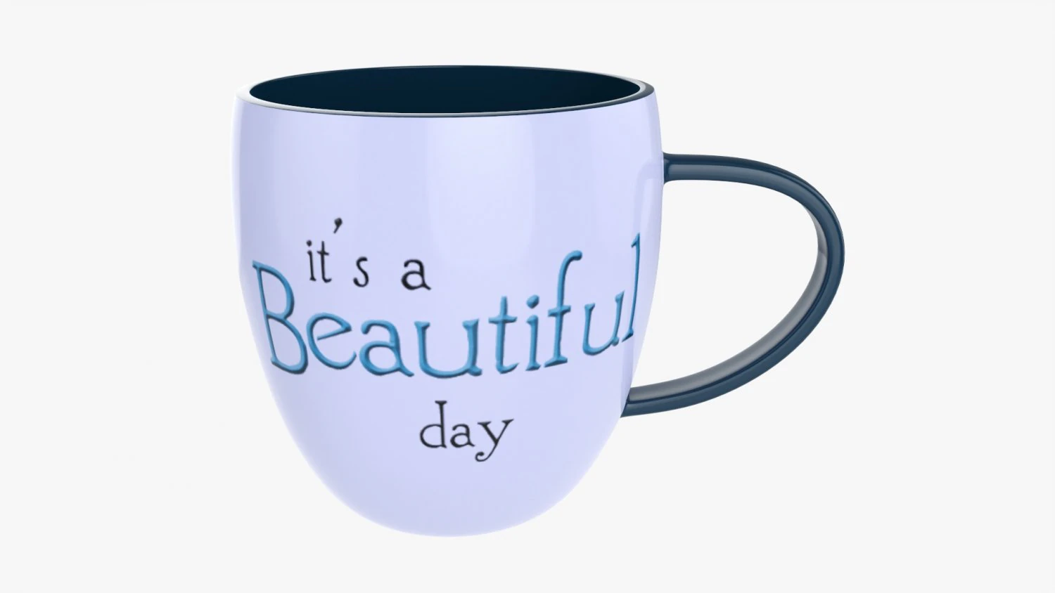 Coffee mug with handle 05 3D Model .c4d .max .obj .3ds .fbx .stl .blend 