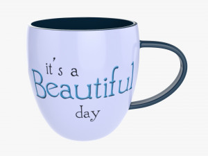 Coffee mug with handle 05 3D Model