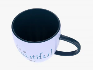 Coffee mug with handle 05 3D Model