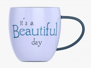 Coffee mug with handle 05 3D Model