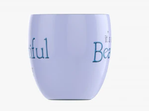 Coffee mug with handle 05 3D Model