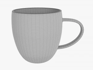 Coffee mug with handle 05 3D Model