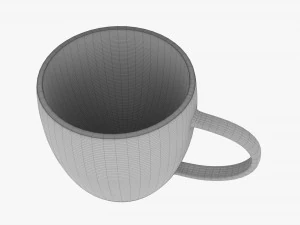 Coffee mug with handle 05 3D Model