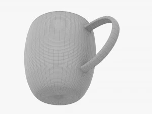 Coffee mug with handle 05 3D Model