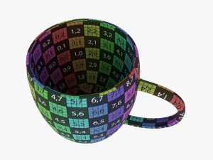 Coffee mug with handle 05 3D Model