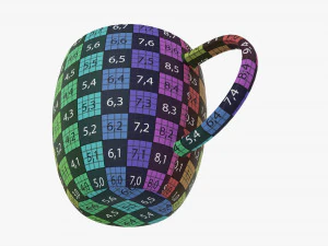 Coffee mug with handle 05 3D Model