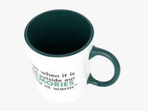 Caneca de caf&eacute; com al&ccedil;a 06 Modelo 3D