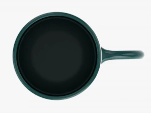 Caneca de caf&eacute; com al&ccedil;a 06 Modelo 3D