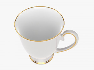 Coffee mug with handle 07 3D Модель