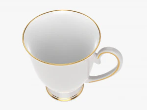 Caneca de caf&eacute; com al&ccedil;a 07 Modelo 3D