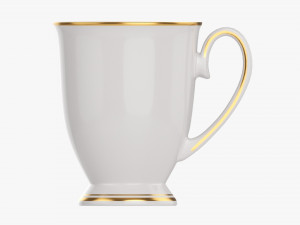 Coffee mug with handle 07 3D Модель