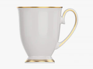 Caneca de caf&eacute; com al&ccedil;a 07 Modelo 3D