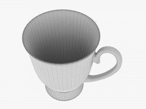 Coffee mug with handle 07 3D Модель