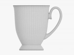Caneca de caf&eacute; com al&ccedil;a 07 Modelo 3D