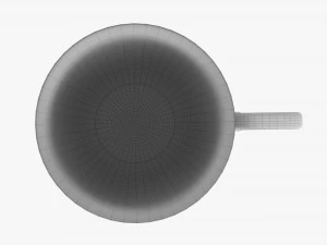 Caneca de caf&eacute; com al&ccedil;a 07 Modelo 3D