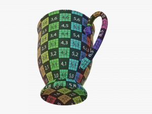 Coffee mug with handle 07 3D Модель