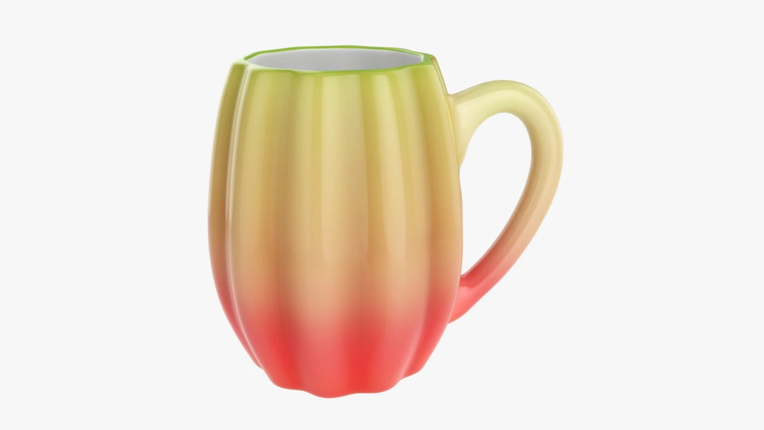Coffee mug with handle 08 3D Model .c4d .max .obj .3ds .fbx .stl .blend 