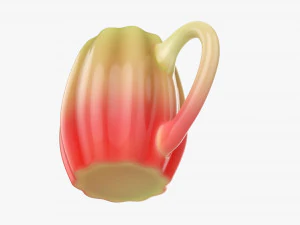 Coffee mug with handle 08 3D Model