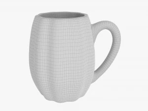 Coffee mug with handle 08 3D Model