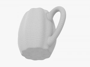 Coffee mug with handle 08 3D Model