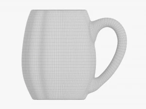 Coffee mug with handle 08 3D Model