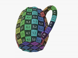 Coffee mug with handle 08 Modelo 3D