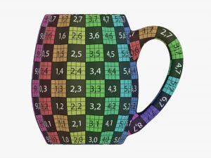 Coffee mug with handle 08 3D Model