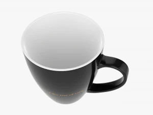 Coffee mug with handle 09 3D Model